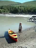 Camp on the Liard by confluence of Kechika (503kb)