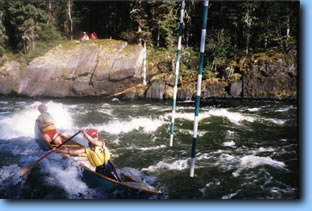 Churchill Slalom course on Mosquito Rapids